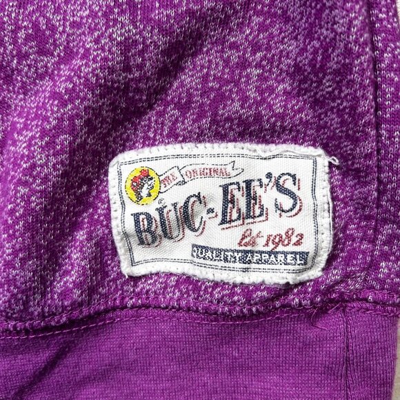 Buc-ees Small Women Sweatshirt Purple Soft Comfort Casual School - Picture 3 of 6